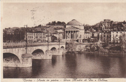 Torino - Ponte In Pietra - Gran Madre Di Dio E Collina (viaggiata 19/4/1938) - Pontes