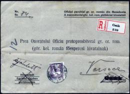 HUNGARY - MACEDONIA - Recom Letter Parohial In Makedonija - 1915 - Brieven En Documenten