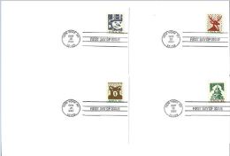 USA 2007 Christmas Knits Set Of 4 X 41c FDC USED SC 4207-10 YV 4001-04 MI 4318-21 SG 4791-94 - 2001-2010