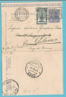 164 (Perron Liege) Op Kaartbrief (Carte-lettre) Met Stempel BRUXELLES Naar PALANZO / COMO  (Italie) - Briefe U. Dokumente