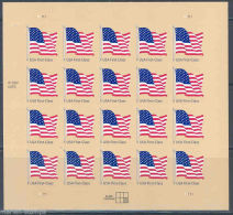 USA 2007 First Class American Flag Non Denominated  S-ad Dated 2007 Pane Of 20  $8.20 MNH SC 4130a YV 3902a MI 4204 BA S - Feuilles Complètes