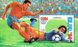 G)1994 CARIBE, MATCH-SOCCER PLAYERS-BALL-STADIUM AUDIENCE, USA 94, MNH - Ungebraucht