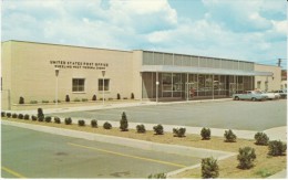 Wheeling West Virginia, Post Office Modern Architecture, Auto, C1950s/60s Vintage Postcard - Wheeling