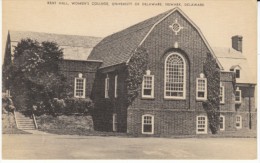 Newark Delaware, Kent Hall Women's College University Of Delaware, C1920s/30s Vintage Postcard - Otros & Sin Clasificación