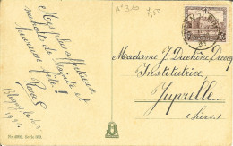 CP Avec N° 310 Oblitéré De TREMBLEUR 1931 . - Cartas & Documentos