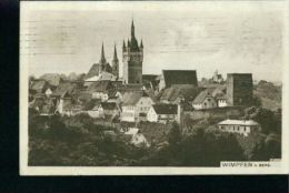 Wimpfen A. Berg Wohnhäuser Kirche Turm Sw 1.4.1913 Von München Nach Halle - Bad Wimpfen