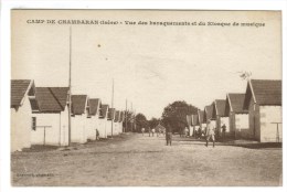 CPSM MILITAIRE VIRIVILLE (Isère) - LE CAMP DE CHAMBARAN : Vue Des Baraquements Et Kiosque à Musique - Viriville