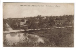 CPSM MILITAIRE VIRIVILLE (Isère) - LE CAMP DE CHAMBARAN : Intérieur Du Parc - Viriville