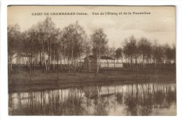 CPSM MILITAIRE VIRIVILLE (Isère) - LE CAMP DE CHAMBARAN : Vue De L'étang Et De La Poudrière - Viriville