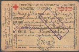 RUSSIA -  RED CROSS Office PRISONNIER  CARD - To Lager CAREVODAROVKA TAVR - Lettres & Documents