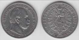 PREUSSEN - PRUSSIA **** ALLEMAGNE - GERMANY - 2 MARK 1877 A WILHELM I - ARGENT - SILVER *** EN ACHAT IMMEDIAT !!! - 2, 3 & 5 Mark Silver