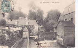 ENVERMEU,  Le Moulin, Cachet Ambulant 1905 - Envermeu