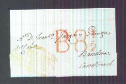 1833.- JATIVA A BARCELONA - ...-1850 Prephilately