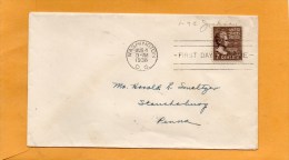 United States 1938 FDC - 1851-1940