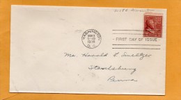 United States 1938 FDC - 1851-1940