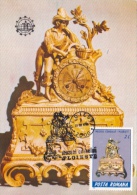 CLOCKS, PLOIESTI CLOCK MUSEUM, CM, MAXICARD, CARTES MAXIMUM, 1996, ROMANIA - Relojería