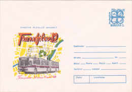 BUSS, TROLLEY BUSS, COVER STATIONERY, ENTIER POSTAL, 1989, ROMANIA - Bus