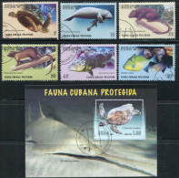 Cuba 2007 - Fauna - Comp. Set Of 6 Stamps & 1 Block - Used Stamps