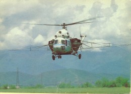 CARTE POSTALE - POSTCARD - POSTKARTE - CARTOLINA POSTAL - RUSSIE - HÉLICOPTÈRE MIL - MI-2 - Helicopters