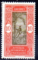 DAHOMEY 1913  Native Climbing Palm  - 10c. - Green And Red   MH - Neufs