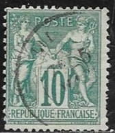 N° 65 FRANCE OBLITERES - Type Sage 10c Vert - Type I   1876/78 - 1876-1878 Sage (Type I)