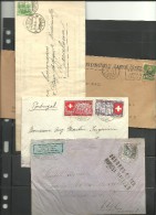 Suiza. Conjunto De 7 Piezas De Historia Postal - Cartas & Documentos