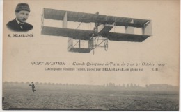 PORT AVIATION  QUINZAINE DE OARIS 7/21  OCTOBRE 1909 AEROPLANE VOISIN  PILOT2 PAR  DELAGRANGE - Reuniones