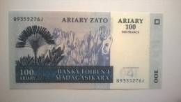 100 ARIARY ZATO 500 Francs - Madagaskar