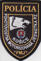 Police Slovaque - Slovakia, écussons Tissu-Patches, Unité Motorisée Mode Veille PZ Košice, - Police & Gendarmerie