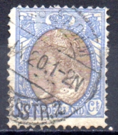 NETHERLANDS 1898 Queen Wilhemena - 171/2c. - Brown And Blue  FU - Oblitérés