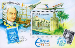 G)1996 CARIBE, FRANCISCO CAGIGAL DE LA VEGA-5CTS STAMP-SHIP-ROCKET-AIRPLAN E-POST OFFICE-GOLDEN TOWER-6 CUARTOS AERE - Unused Stamps