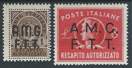 1947 TRIESTE A RECAPITO AUTORIZZATO MH * - ED055-6 - Exprespost