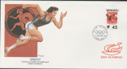 O) 1988 VANUATU, XXIV OLYMPIAD-OLYMPICS, SPRINT, FDC XF - Vanuatu (1980-...)