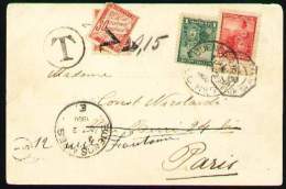 ARGENTINA 1900 - Carte Postale PAQUEBOT Et TAXÉE / Postal Card Paquebot And Taxed - Cartas & Documentos