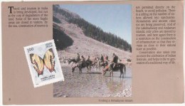 Holiday Resort, Sanctuaries, Horse Butterfly, Conservation, Bird,  A Leaf From Booklet, 1989 - Storks & Long-legged Wading Birds