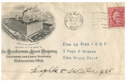 (335) USA - 1920 Cover - Henderson Ames Company - Lettres & Documents