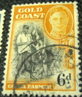 Gold Coast 1948 Cocoa Farmer 6d - Used - Goudkust (...-1957)