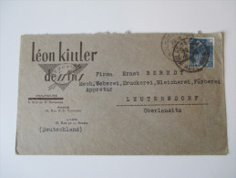 Frankreich 1931 Nr. 260 EF. Umschlag Leon Kittler Dessins - Briefe U. Dokumente