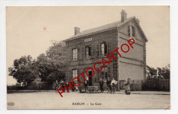 Gare-BARLIN-Attelage De CHIEN-Chemin De Fer-Periode Guerre 14-18-1WK-FRANCE-FRANKREICH-62- - Barlin