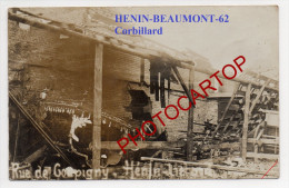 Corbillard-Rue De Coupigny-HENIN-BEAUMONT-CA RTE PHOTO Allemande-GUERRE 14-18-1WK-FRANCE-FRANKREI CH-62- - Henin-Beaumont