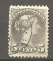 Canada N° 31 Oblitéré  Cote 3 €  Au Quart De Cote - Used Stamps