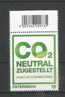Österreich  2011  Mi.Nr. 2956 , CO²  Neutral Zugestellt - Postfrisch / Mint / MNH / (**) - Neufs