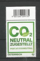 Österreich  2011  Mi.Nr. 2956 , CO²  Neutral Zugestellt - Postfrisch / Mint / MNH / (**) - Ungebraucht