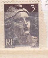 FRANCE N° 715 3F BRUN TYPE MARIANNE DE GANDON 3l AU LIEU DE 3F BRUN FONCE NEUF SANS CHARNIERE - Nuevos