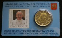 VATICANO 2013 - THE STAMP & COIN CARD 3 , 2013 POPE FRANCESCO - Nuovi