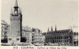 COURTRAI  Vignette Photo Chocolat Delespaul Ville De COURTRAI Beffroi Et  Hôtel De Ville - Chocolade