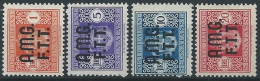 1947 TRIESTE A SEGNATASSE 4 VALORI MNH ** - ED083-2 - Segnatasse