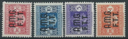1947 TRIESTE A SEGNATASSE 4 VALORI MH * - ED084-2 - Portomarken
