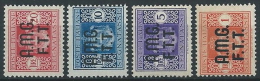 1947 TRIESTE A SEGNATASSE 4 VALORI MH * - ED085-2 - Portomarken