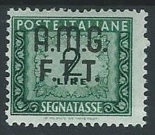 1947-49 TRIESTE A SEGNATASSE 2 LIRE MH * - ED085-2 - Portomarken
